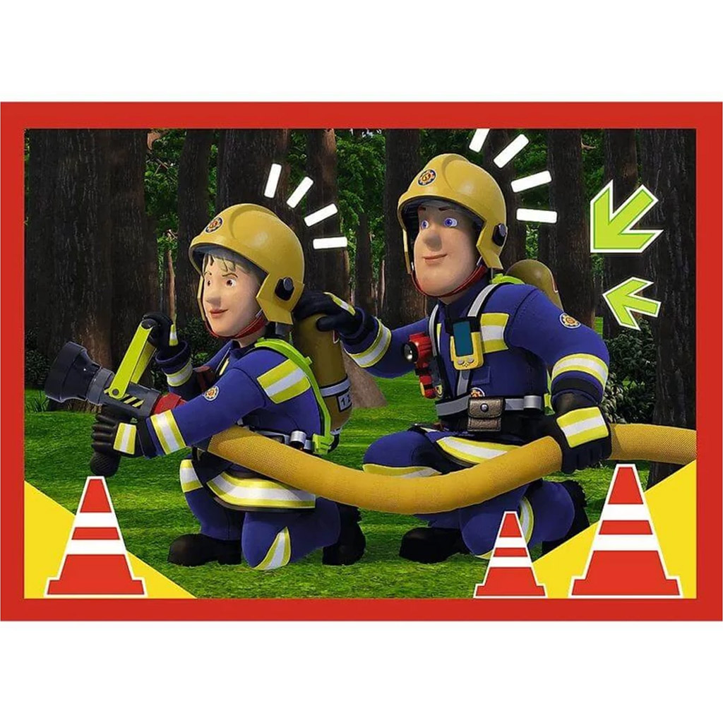 Feuerwehrmann Sam 4-in-1 Puzzle mit 12-15-20-24 Teilen – Trefl kép 4