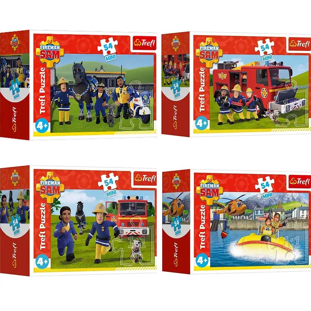Sam der Feuerwehrmann - 54-teiliges Mini-Puzzle in verschiedenen Varianten - Trefl