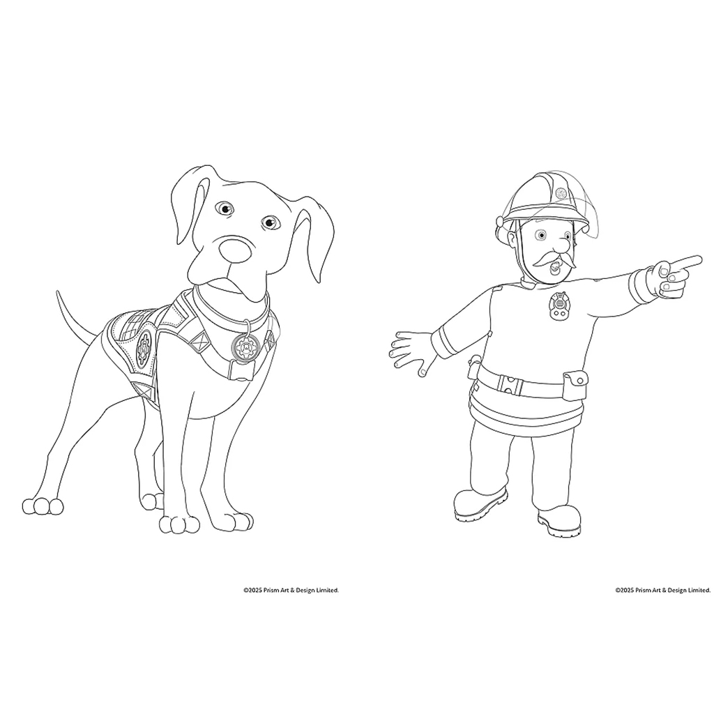 Feuerwehrmann Sam Malbuch - Trefl kép 3