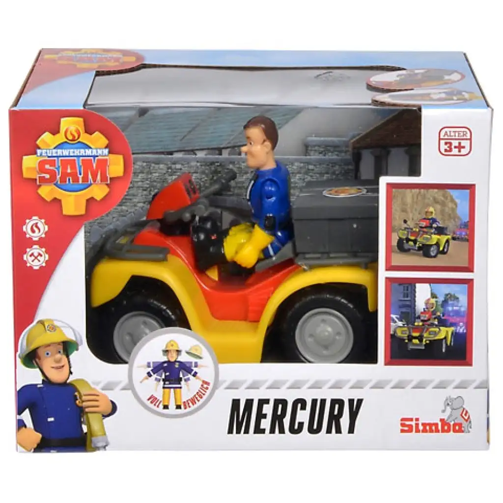 Sam der Feuerwehrmann: Mercury Quad Fahrzeug mit Figur - Simba Toys kép 2