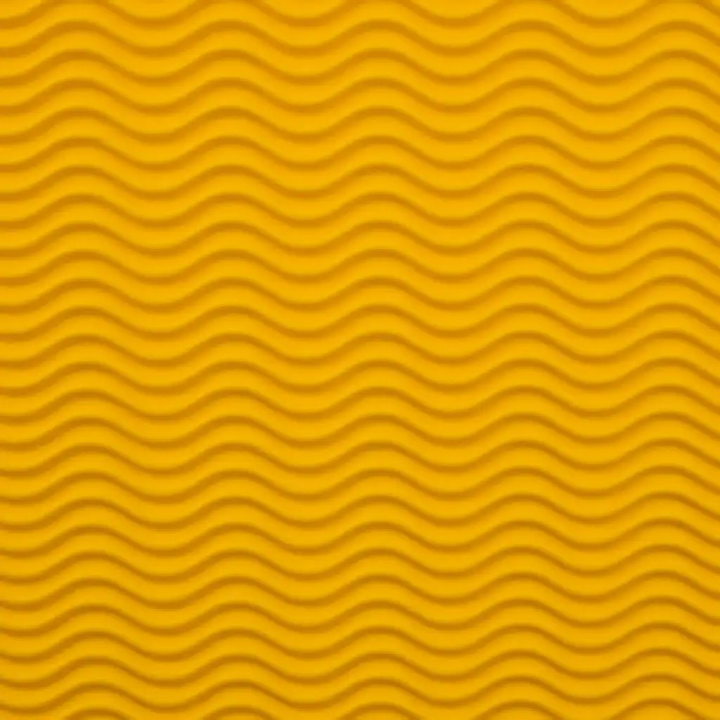 Gelbe Dekoration 3D-Wellpappe B2 50x70cm 1 Stück