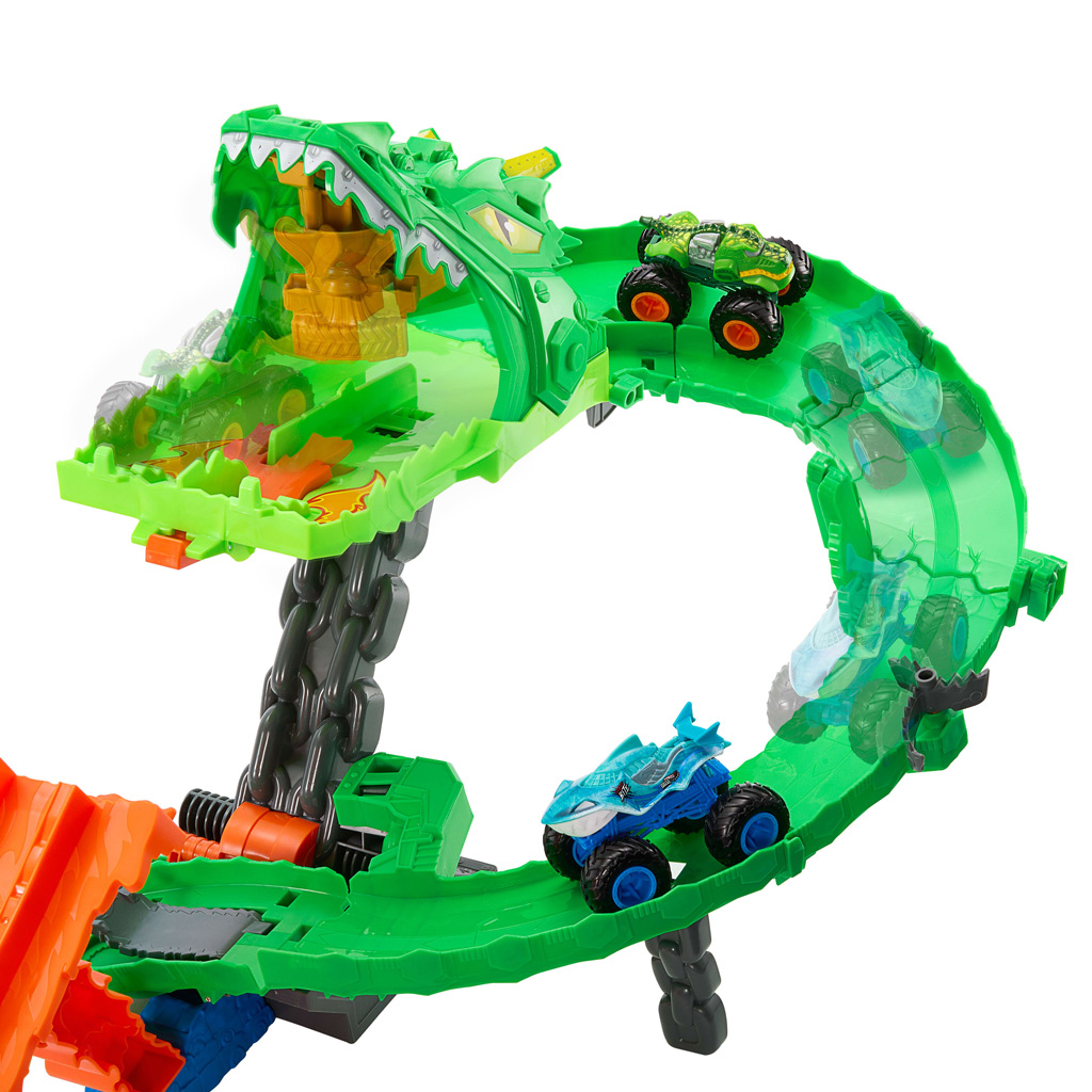 Hot Wheels Monster Trucks: Drachenrennen-Spielset – Mattel kép 3
