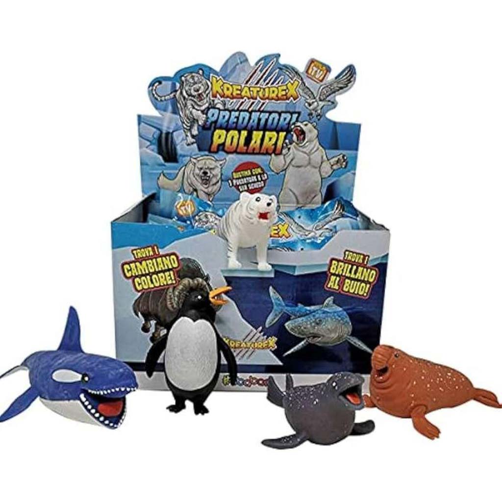 Dehnbare Überraschungs-Tierfiguren: Polare Raubtiere
