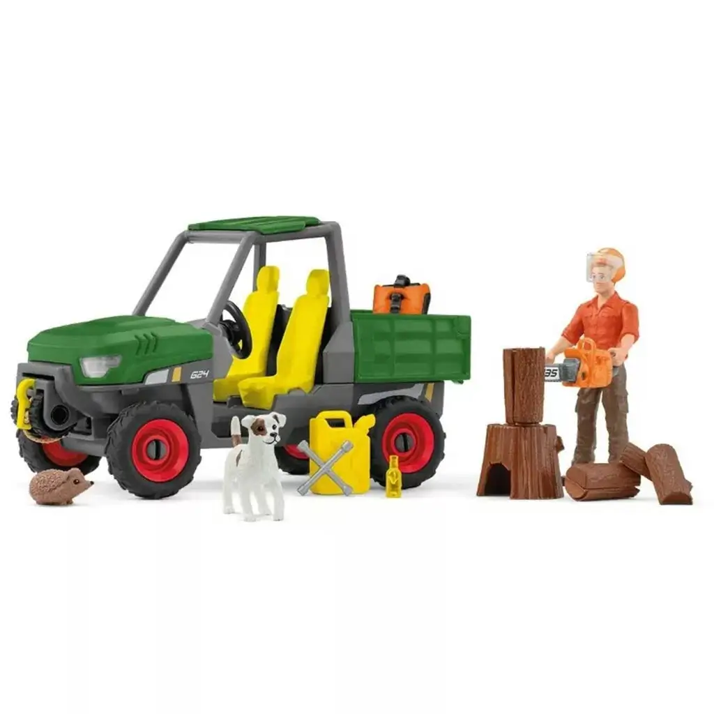 Schleich: Farm World - Waldarbeiten Spielset (42659) kép 4