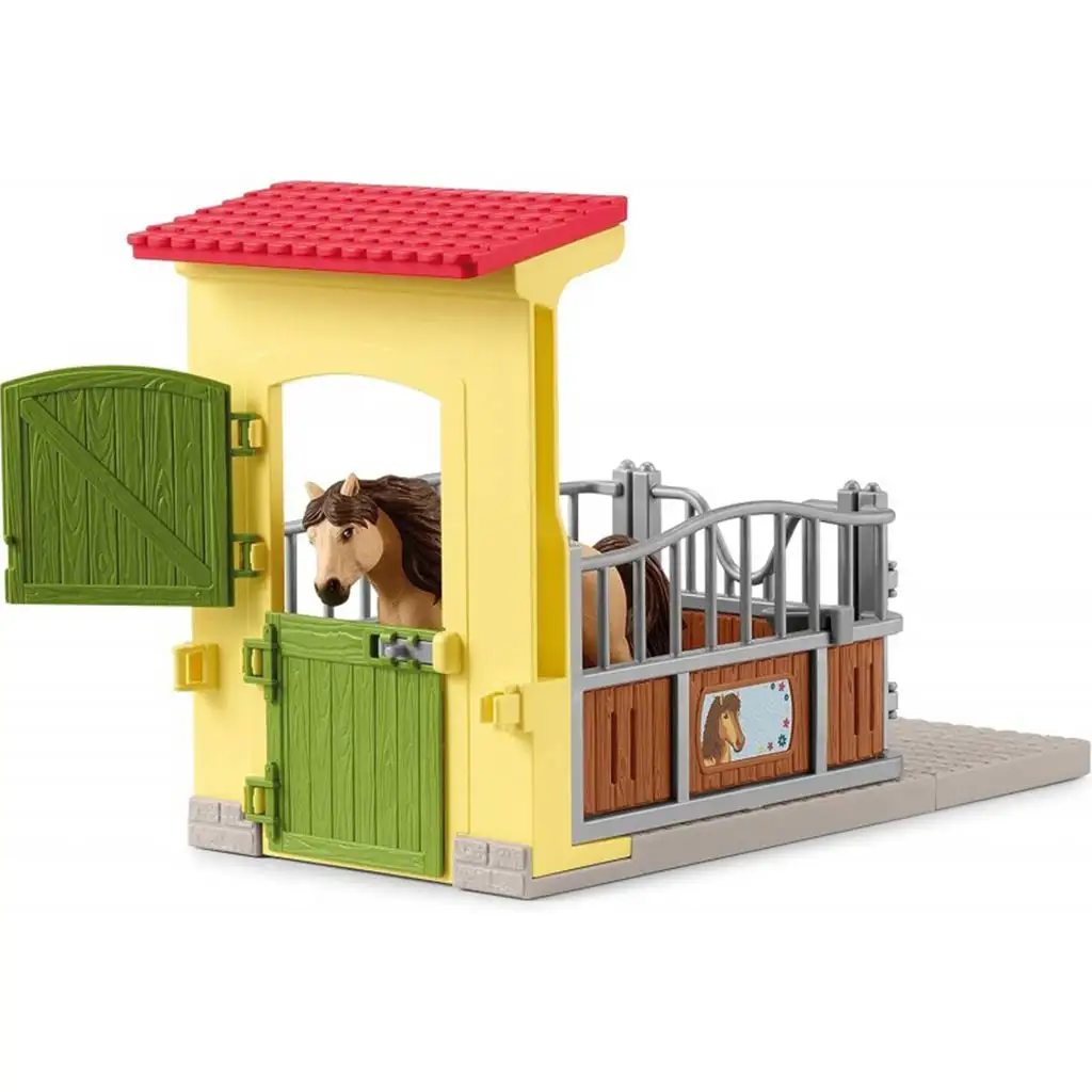 Schleich: Farm World - Pony Box Isländisches Pony Hengst Set (42609) kép 4
