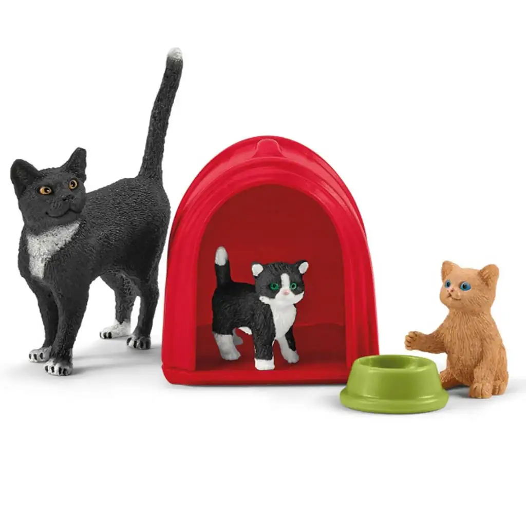 Schleich: Farm World - Spielerlebnis für niedliche Katzen Spielset (42501) kép 3