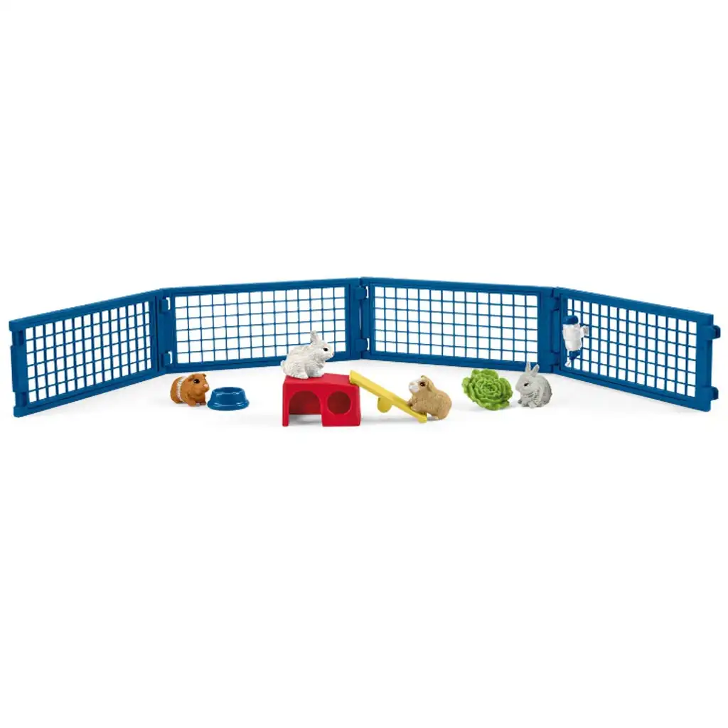 Schleich: Farm World - Zuhause für Kaninchen und Meerschweinchen Spielset kép 2
