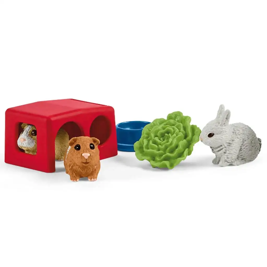 Schleich: Farm World - Zuhause für Kaninchen und Meerschweinchen Spielset kép 3