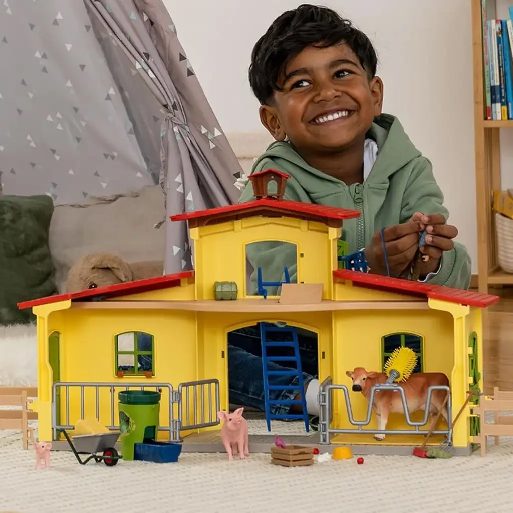 Schleich: Farm World - Großer Bauernhof mit Tieren (42605) kép 5