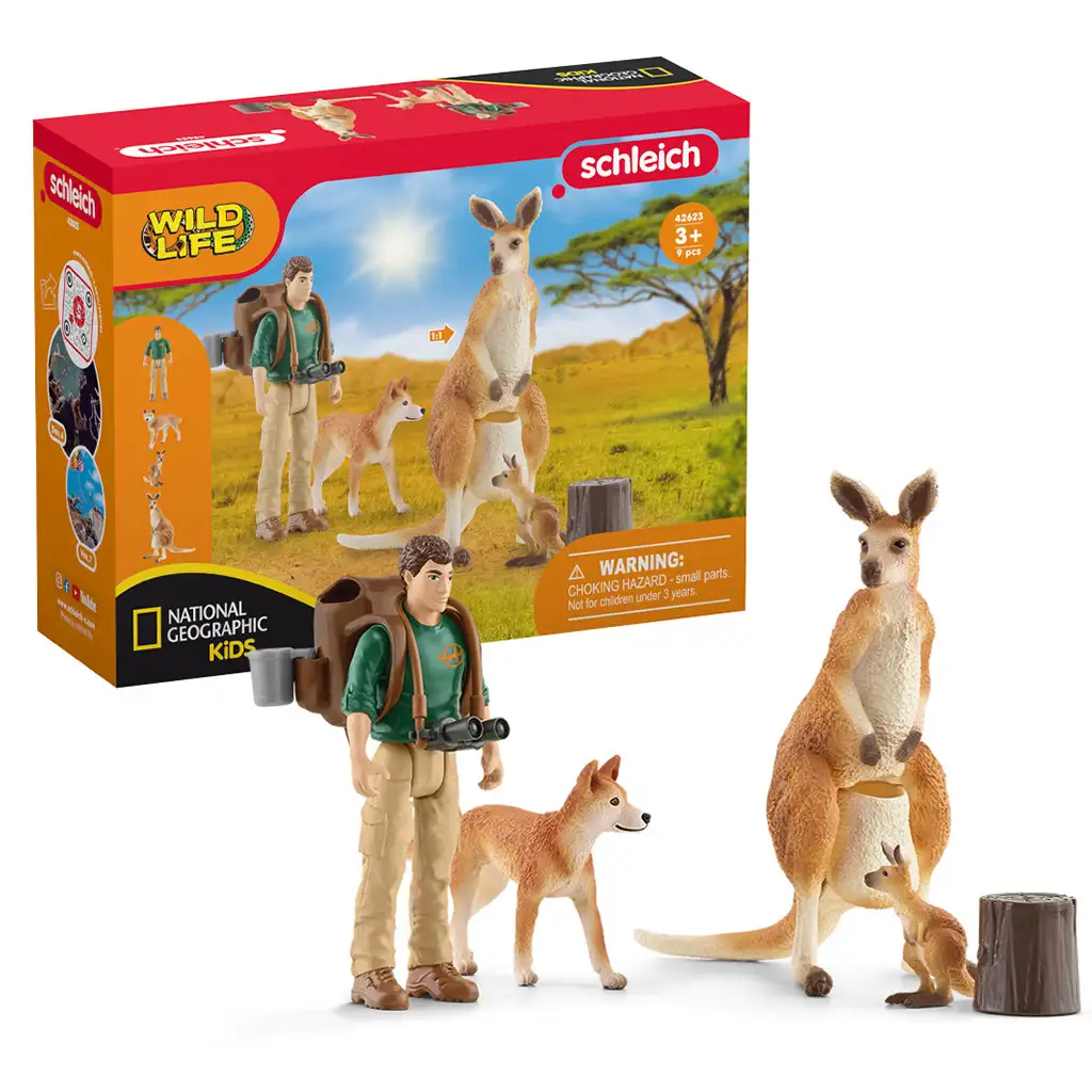 Schleich: Wild Life - Kenguru kaland figura szett (42550) kép 1
