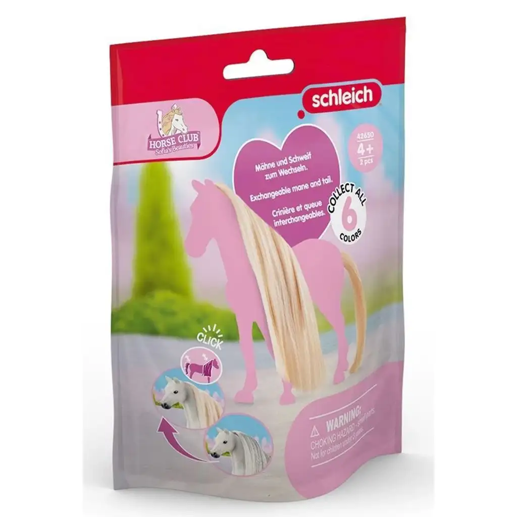 Schleich Horse Club: Sofia's Beauties - Szőke sörény és farok kiegészítő szett (42650) kép 1