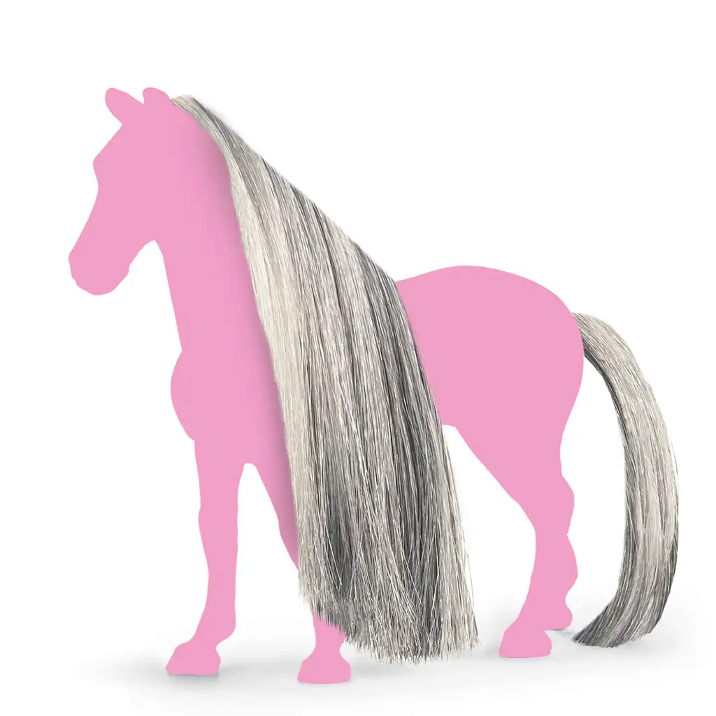 Schleich Horse Club: Sofias Schönheiten - Graue Mähne und Schweif Zubehörset (42652) kép 2