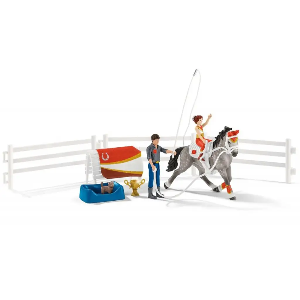Schleich: Horse Club - Mia Voltigier-Spielset (42443) kép 2