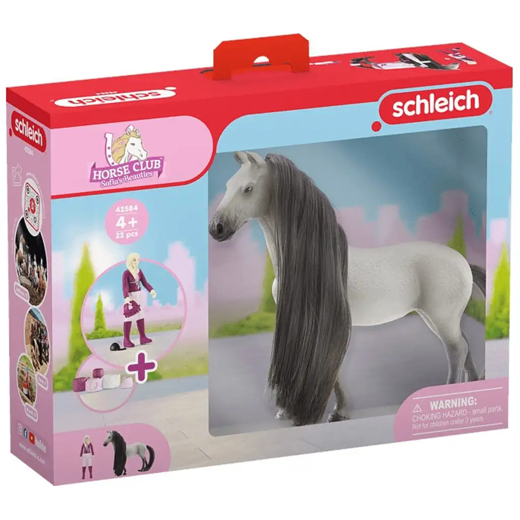 Schleich Horse Club: Sofias Beauties - Sofia und Dusty mit kämmbarer Mähne Starter-Set (42584)