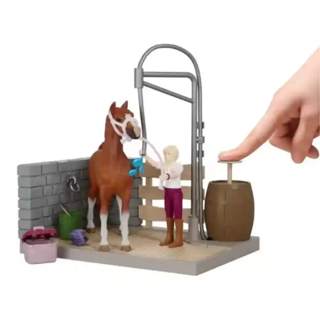 Schleich: Horse Club - Sofias Pferdewaschplatz (42792) kép 2