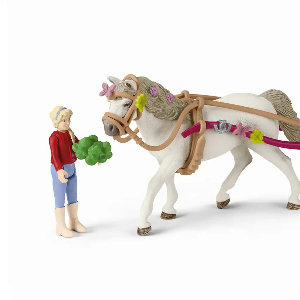 Schleich: Horse Club - Wagen für Pferdeshow mit Picknick Spielset (42467) kép 3
