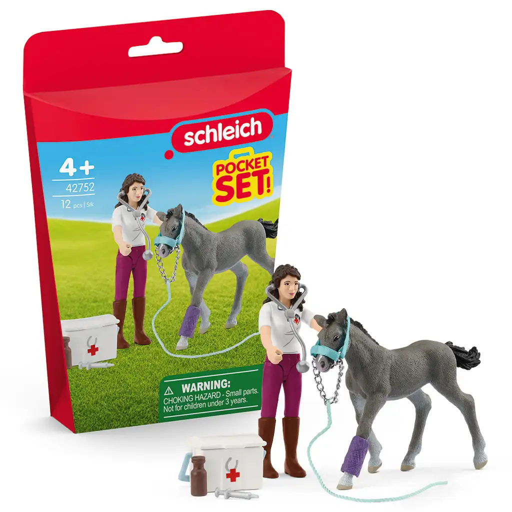 Schleich: Pferdepflege-Set mit Trakehner Fohlen (42752)
