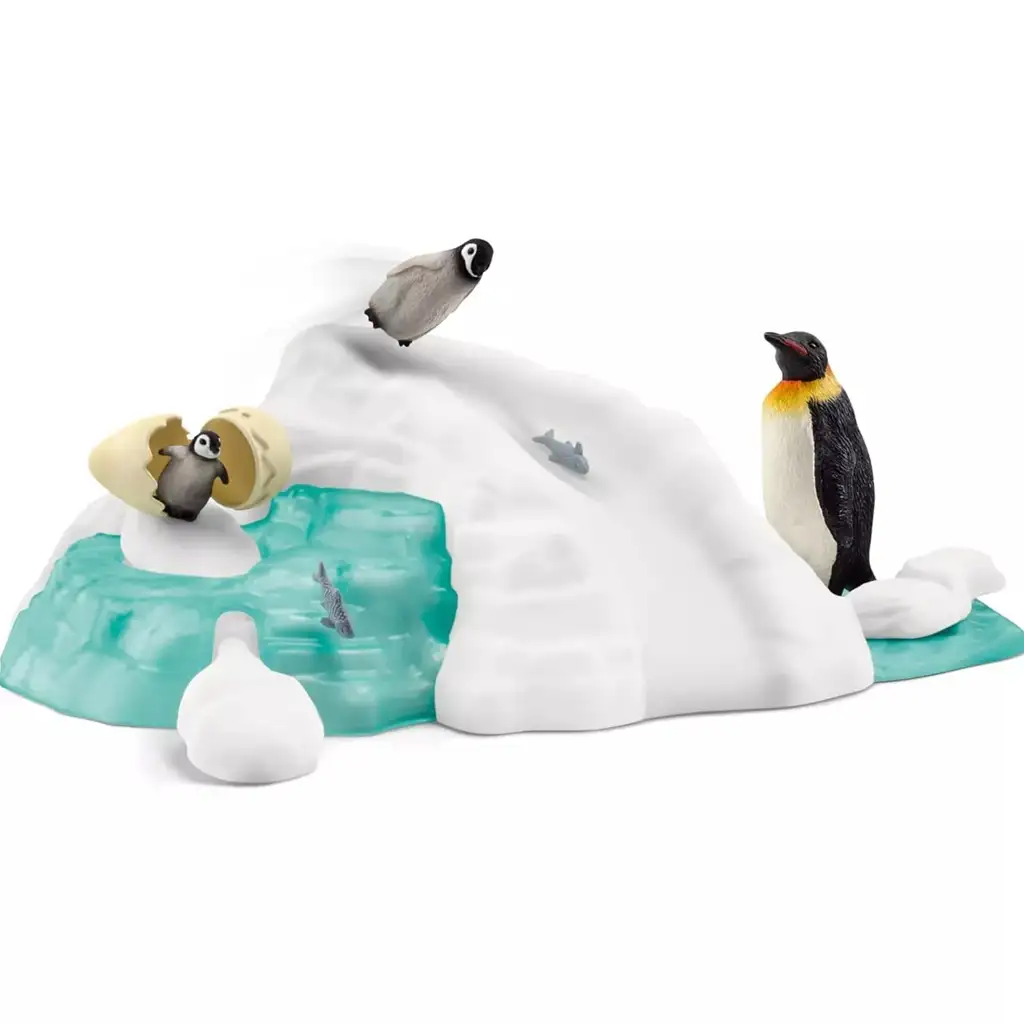 Schleich: Wild Life - Pinguin Familienspaß Figurenset (42661) kép 2