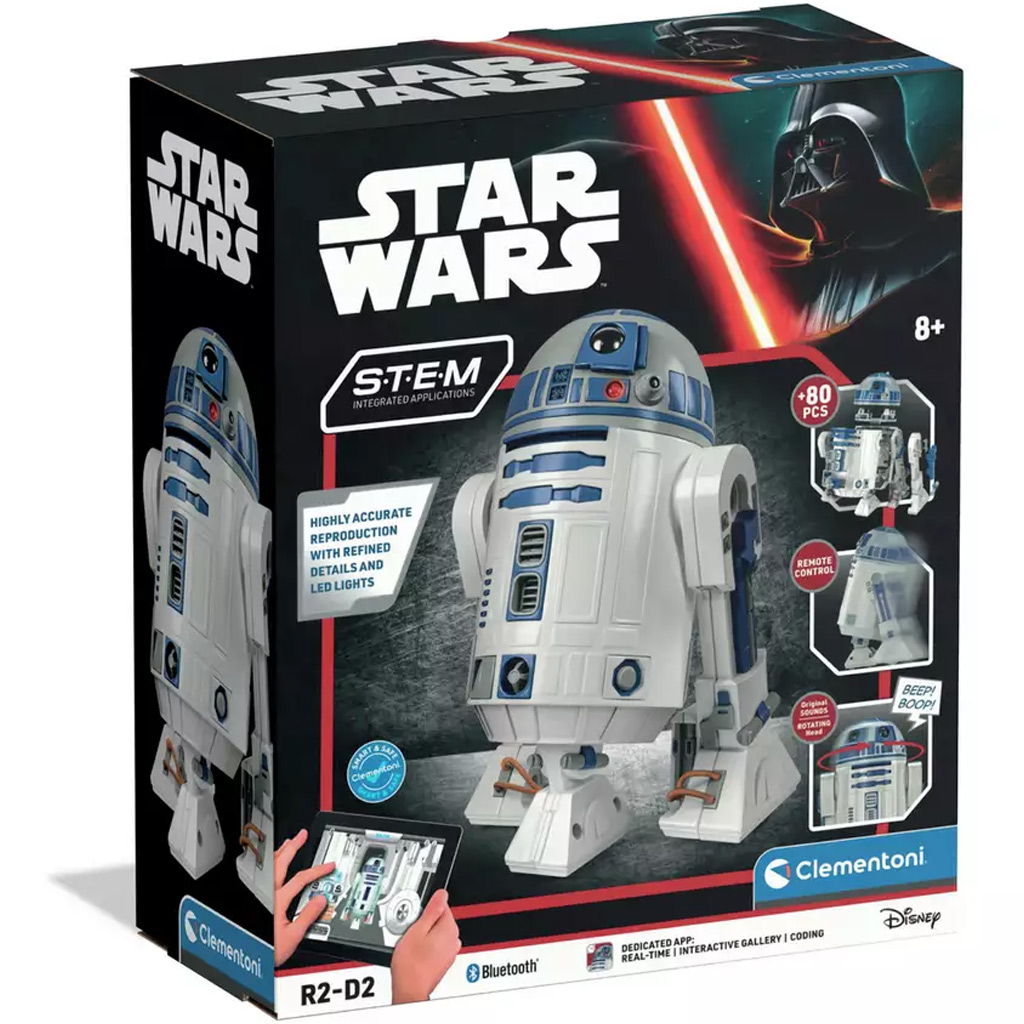 Wissenschaft & Spiel: Star Wars R2-D2 Programmierbarer Roboter - Clementoni