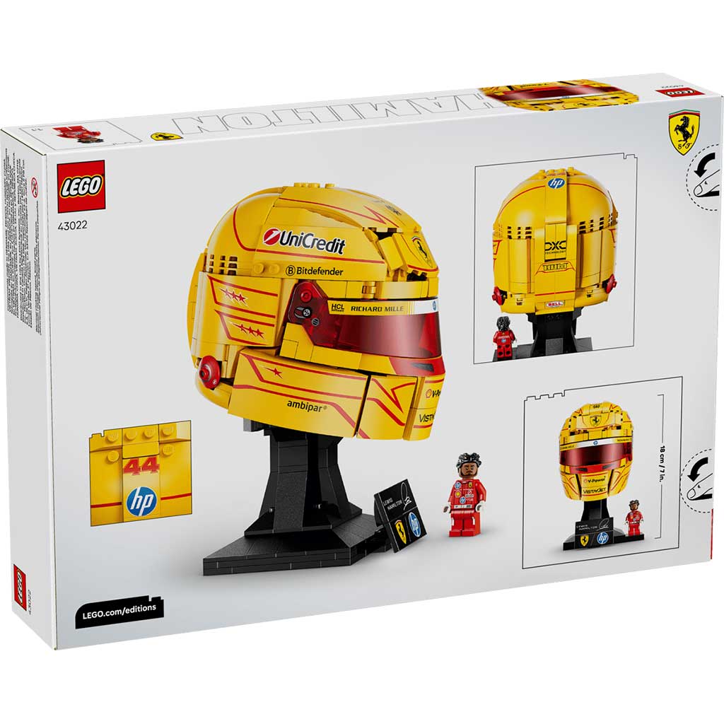 LEGO® Editions: Scuderia Ferrari HP Lewis Hamilton sisakja (43022) kép 7