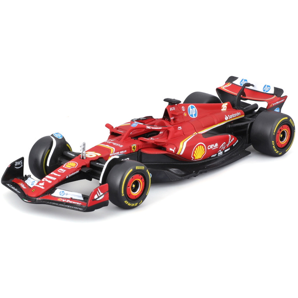 Bburago: Ferrari SF24 F1 Rennwagen Metall-Automodell 1:43 kép 4