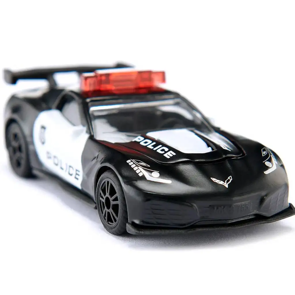 SIKU Chevrolet Corvette ZR1 Polizei Spielzeugauto 1/64 kép 2