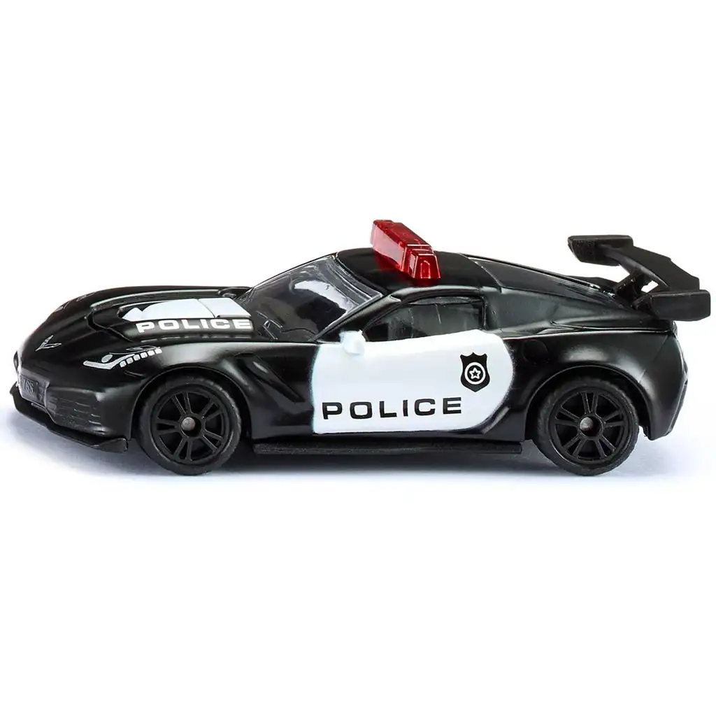 SIKU Chevrolet Corvette ZR1 Polizei Spielzeugauto 1/64