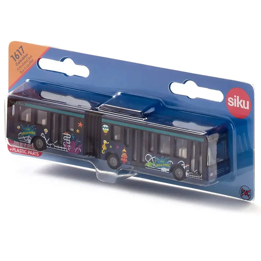 SIKU Blauer Gelenkbus 1/55 kép 4