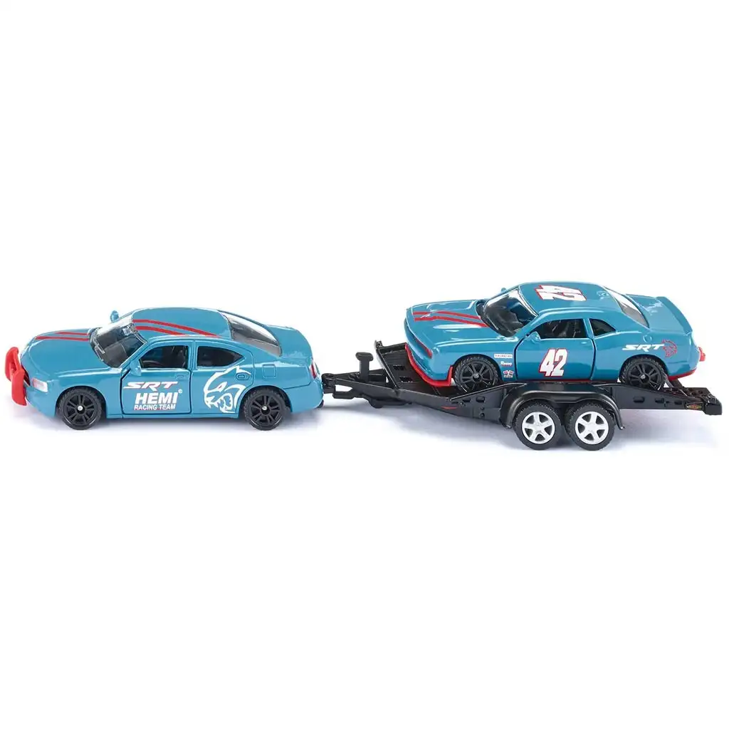 SIKU Dodge Charger + Dodge Challenger SRT Racing Spielzeugauto Zweierset 1/55