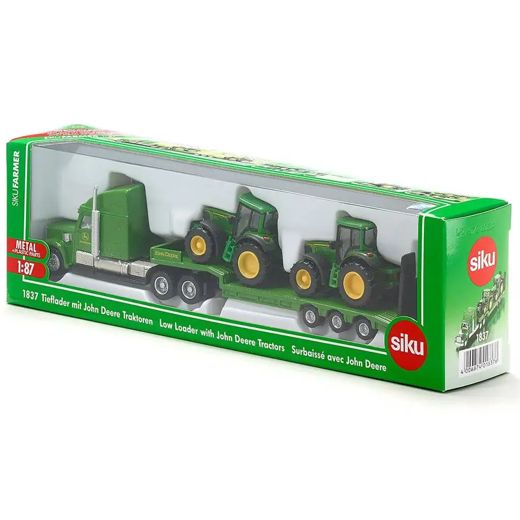 SIKU LKW mit John Deere Traktoren Spielset 1/87 kép 3