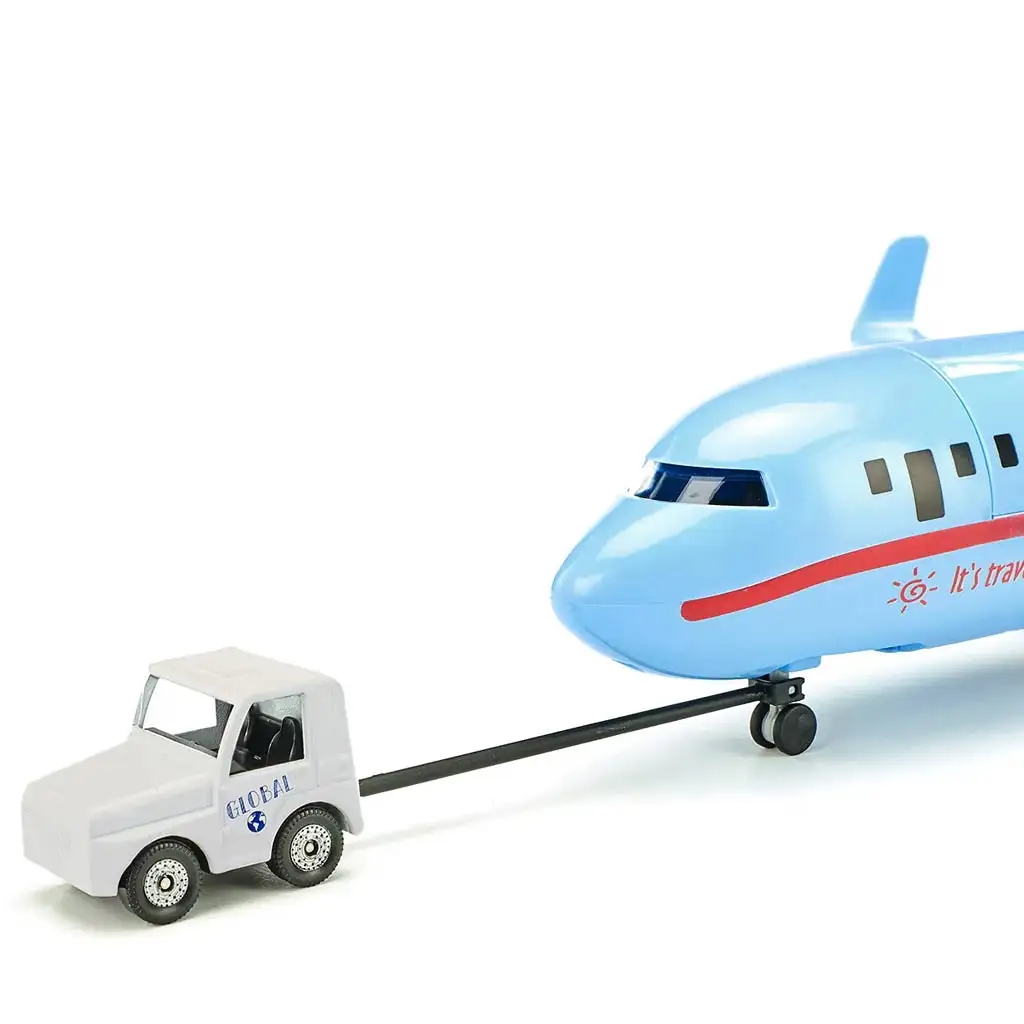 SIKU Handels-Passagierflugzeug mit Zubehör 1/87 kép 2