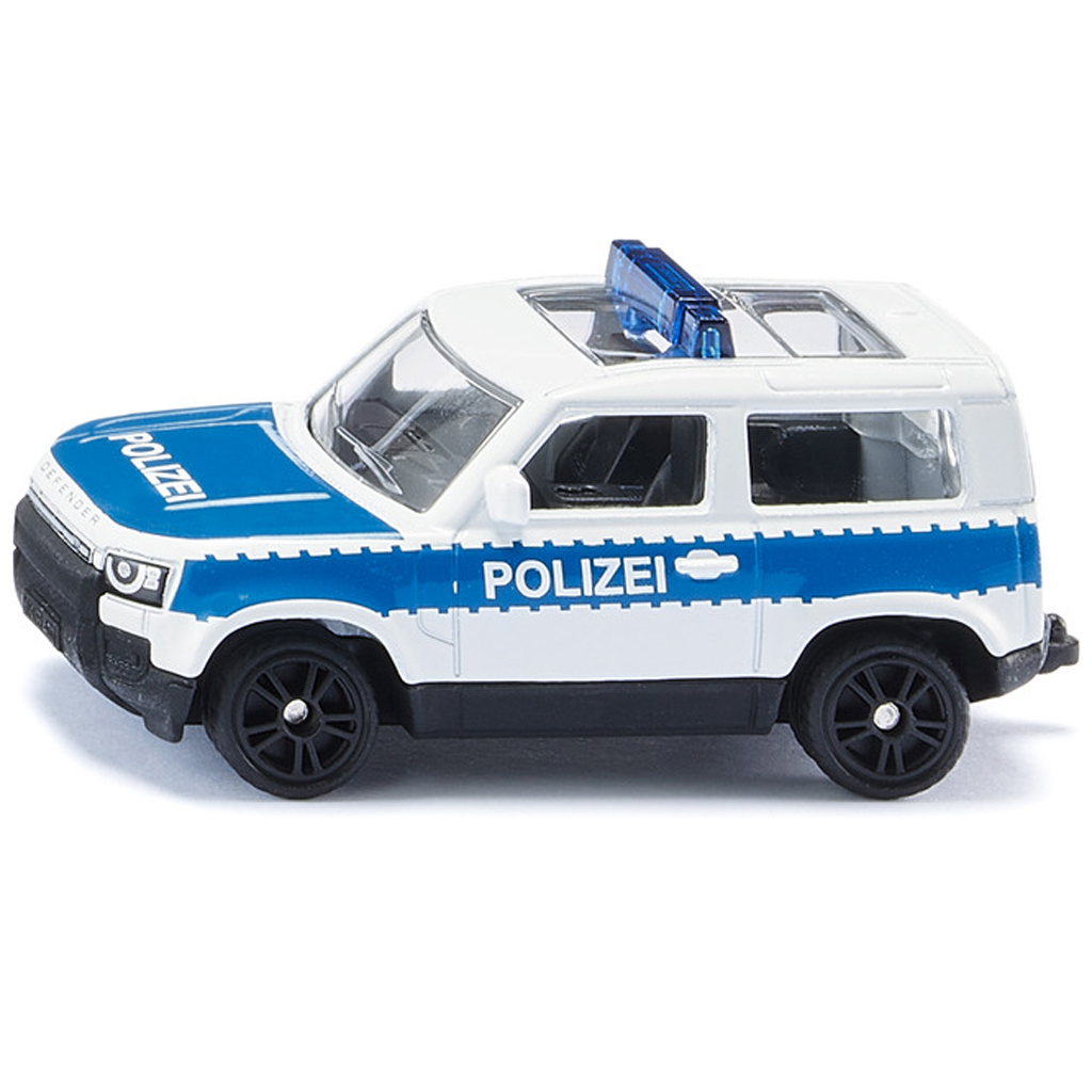 SIKU Land Rover Defender Polizei-Geländewagen Modellauto 1:55