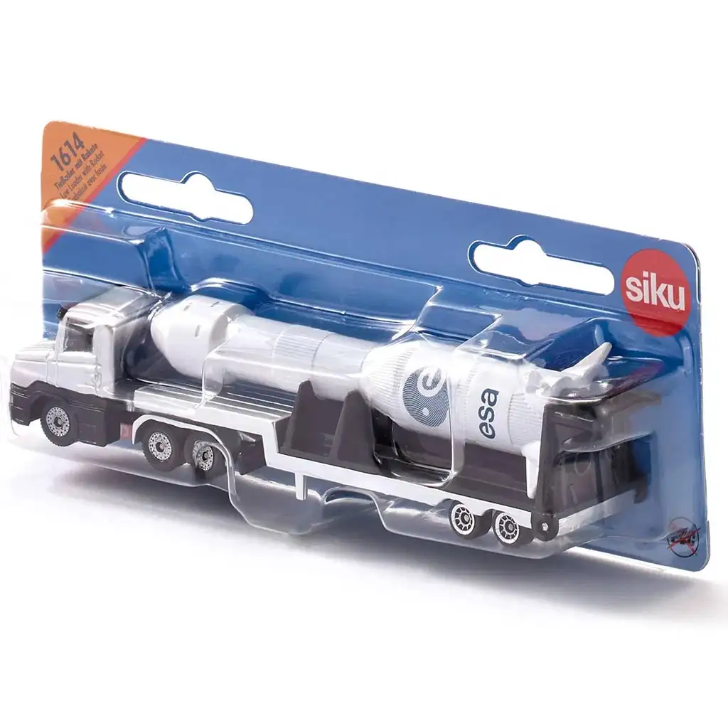 SIKU Raumfahrt-Missions-LKW mit Raketen-Anhänger 1/87 kép 3