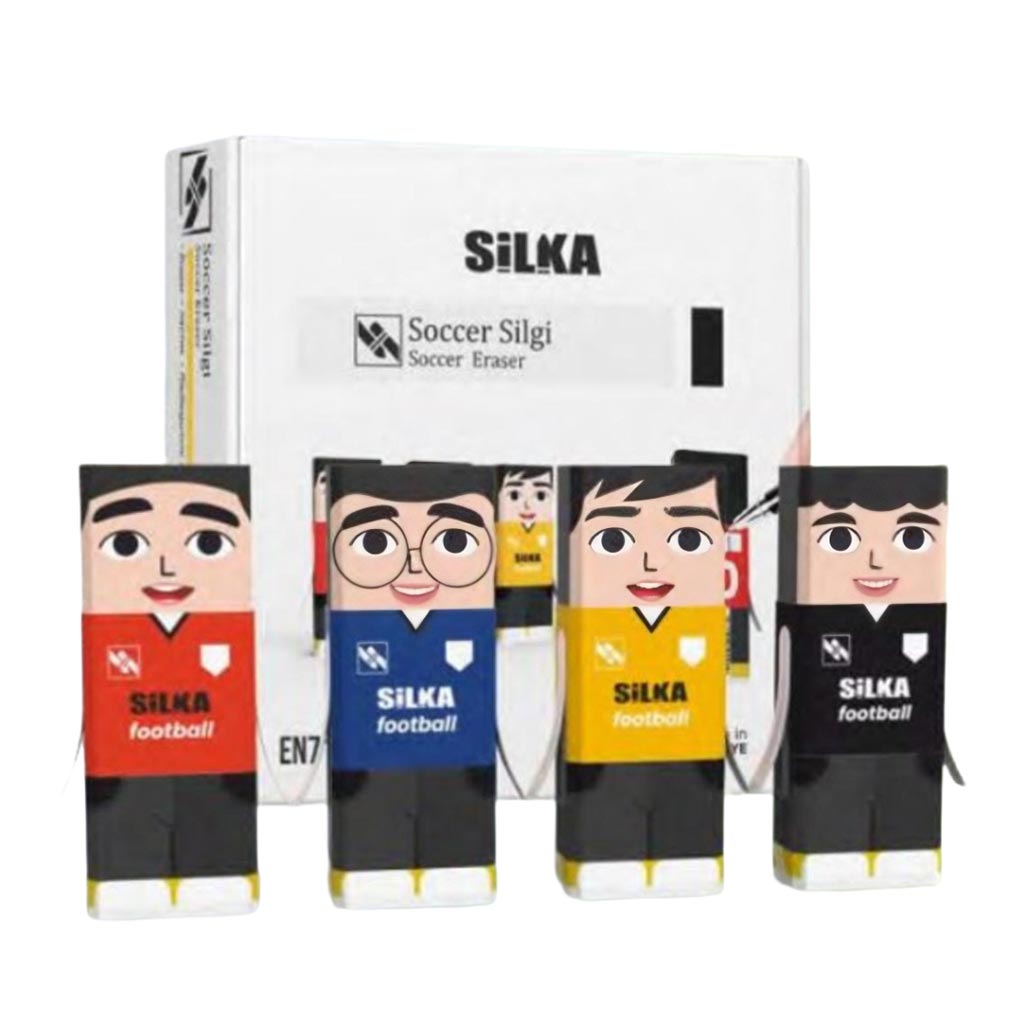 Nebulo: Silka Radiergummi - Fußballspieler-Muster 1 Stk