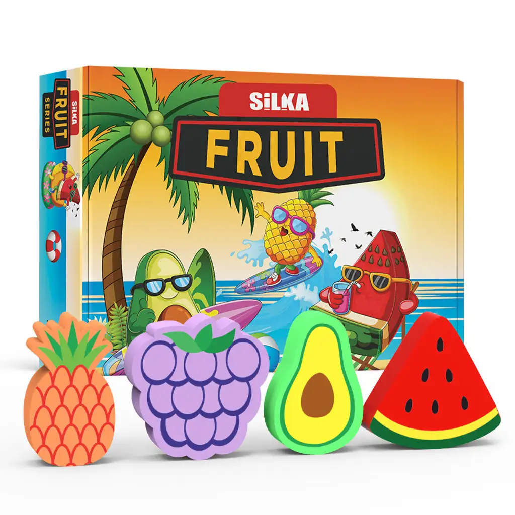 Nebulo: Silka Radiergummi - mit Fruchtmuster 1 Stk