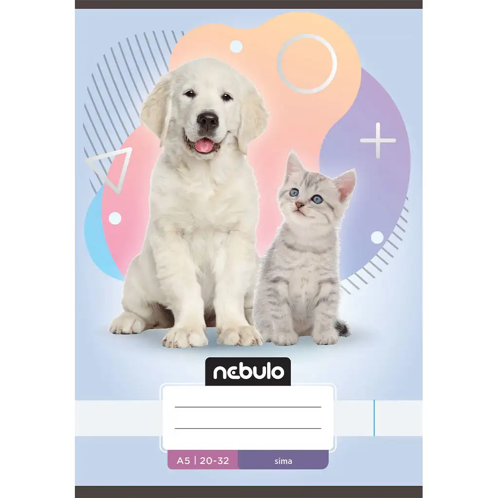 Nebulo: Geheftetes einfaches Heft A5 20-32 Tiere - Haustiere