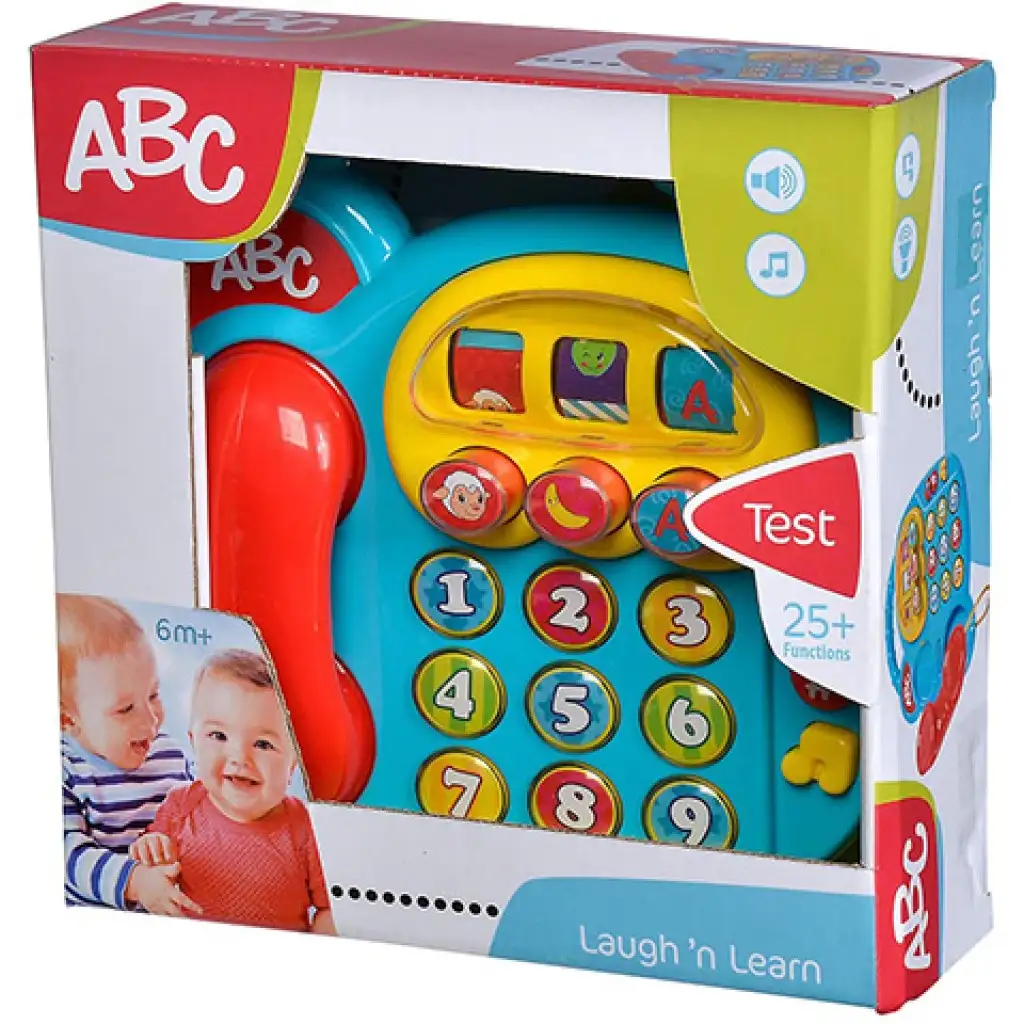 ABC buntes Telefon mit Licht- und Soundeffekten - Simba Toys kép 3