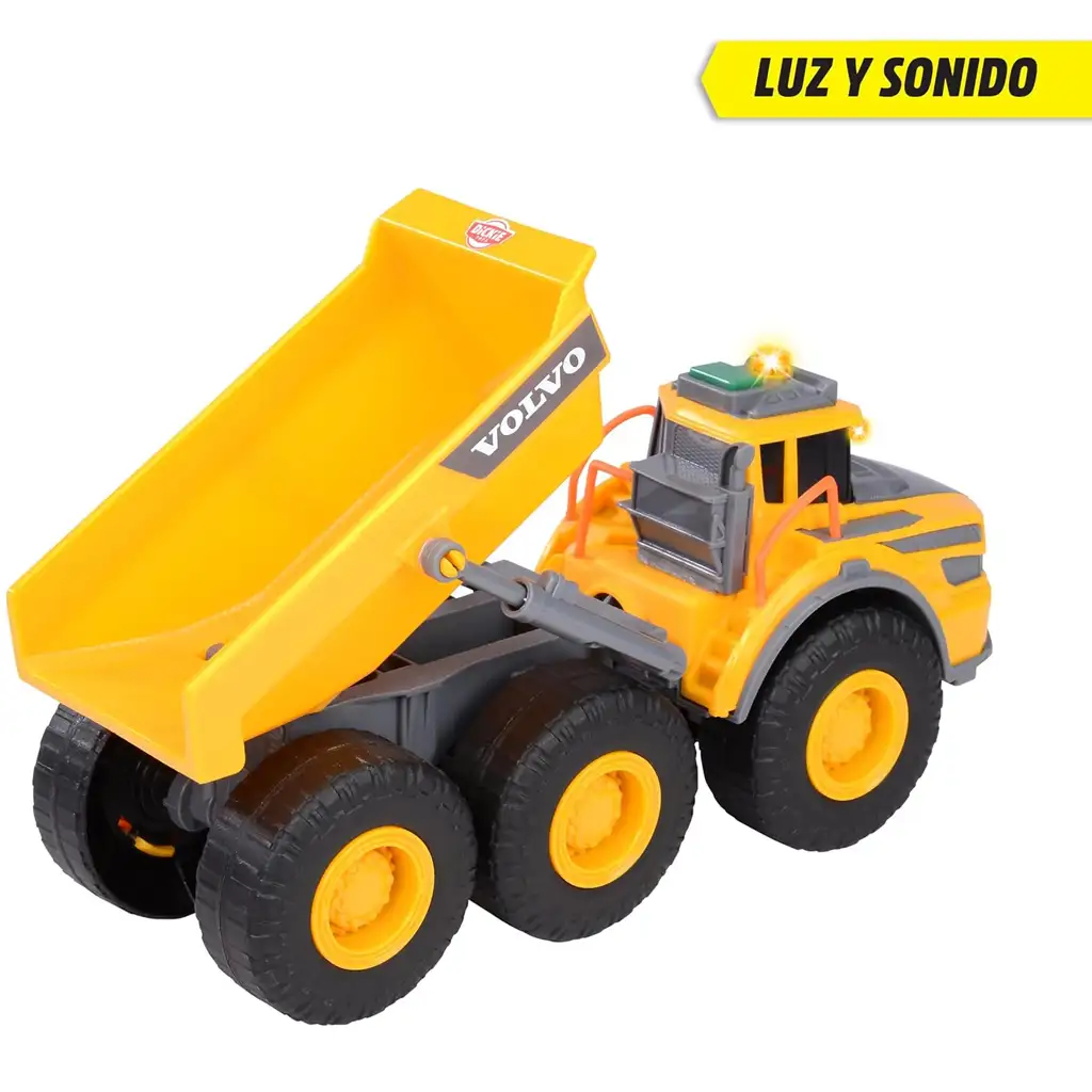 Volvo Muldenkipper mit Licht- und Soundeffekten 23cm - Dickie Toys kép 3