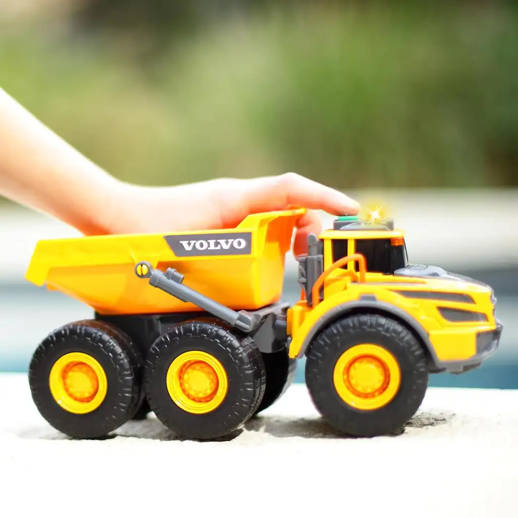 Volvo Muldenkipper mit Licht- und Soundeffekten 23cm - Dickie Toys kép 6