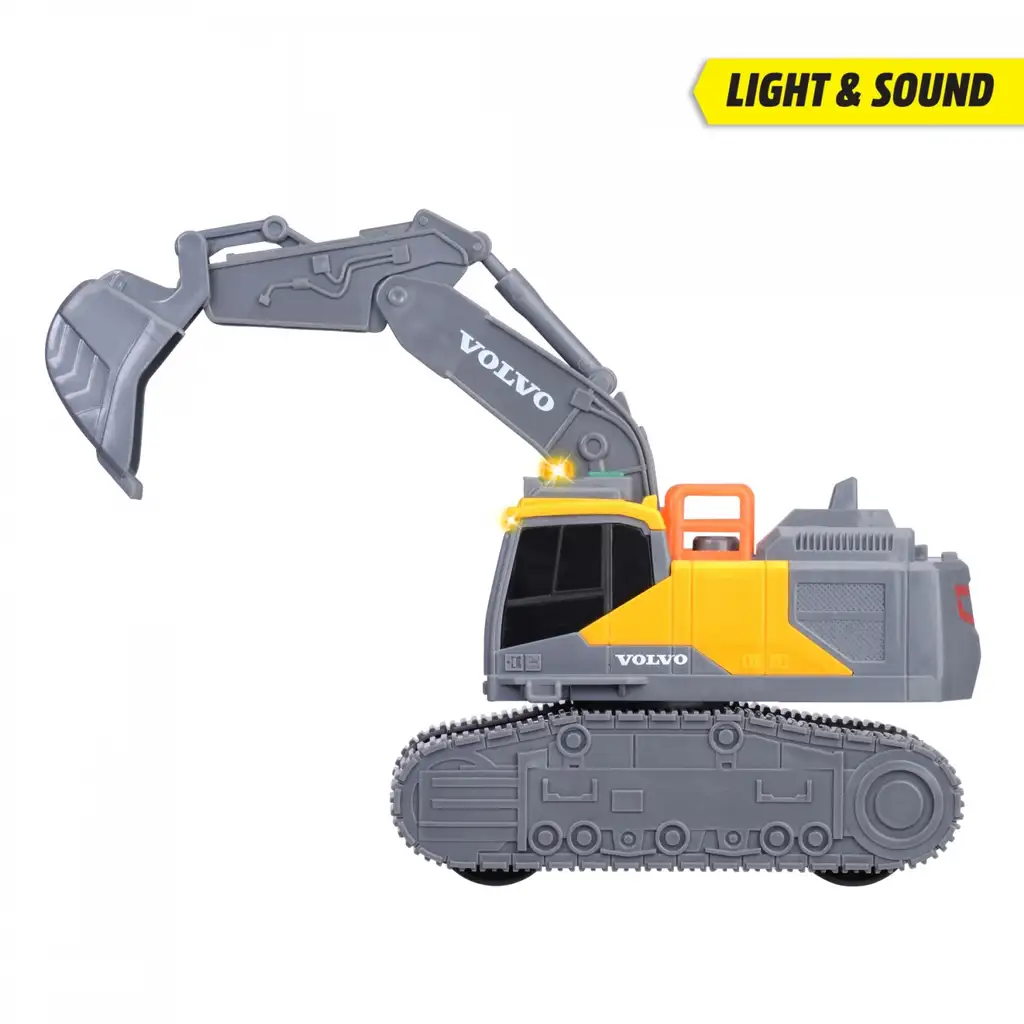 Volvo Bagger mit Licht- und Soundeffekten 23cm - Dickie Toys kép 4