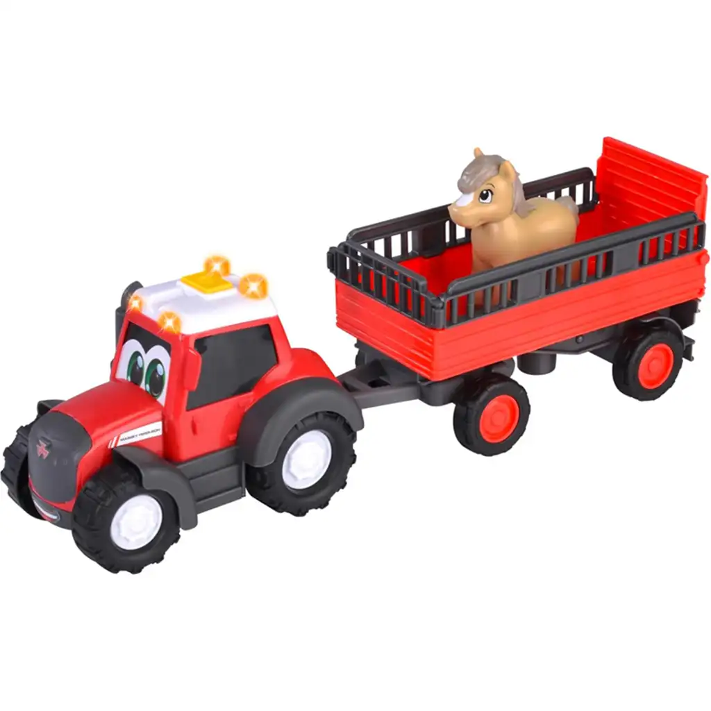 ABC Massey Tiertransporter Traktor mit Pferd - Simba Toys kép 3