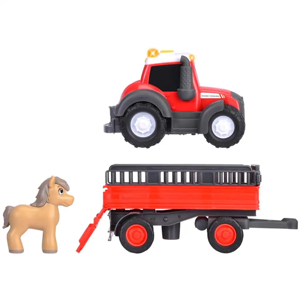 ABC Massey Tiertransporter Traktor mit Pferd - Simba Toys kép 5