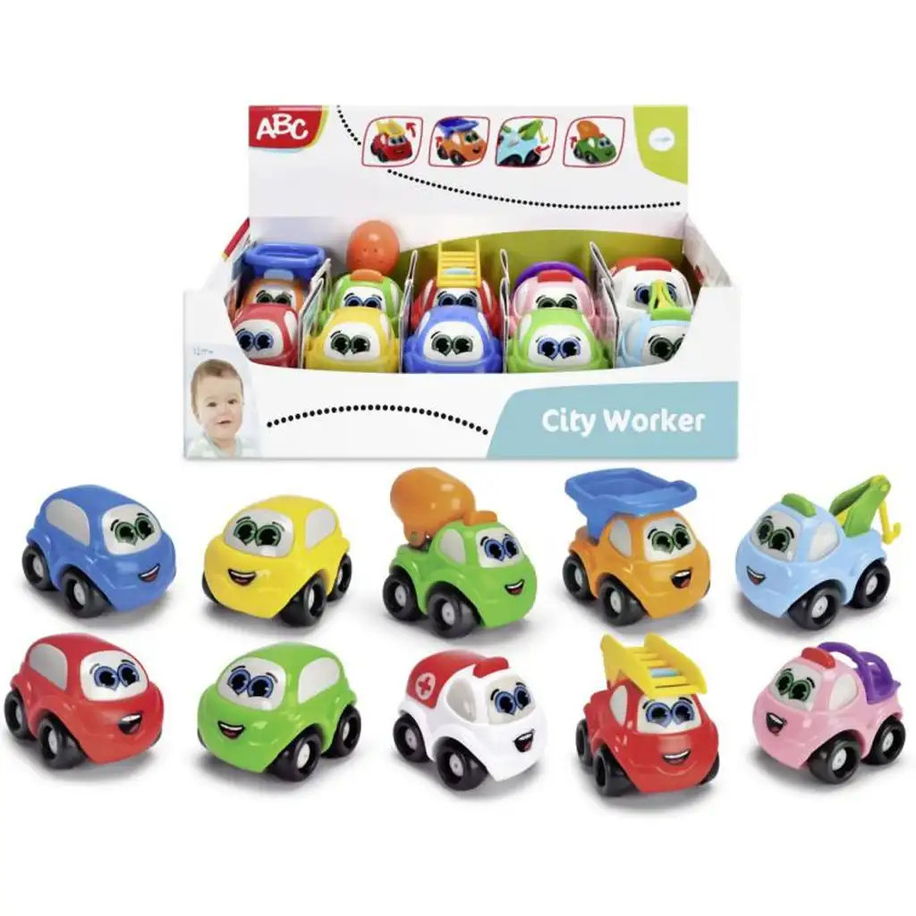 ABC Lächelnde Stadtmaschinen in verschiedenen Varianten 1 Stk - Simba Toys