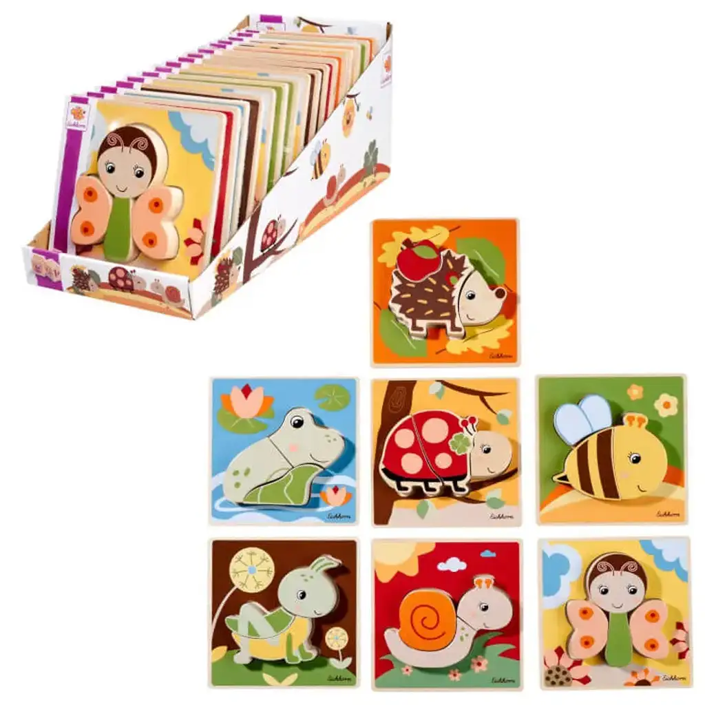 Eichhorn: Holztiere Puzzle in verschiedenen Varianten 1 Stück - Simba Toys