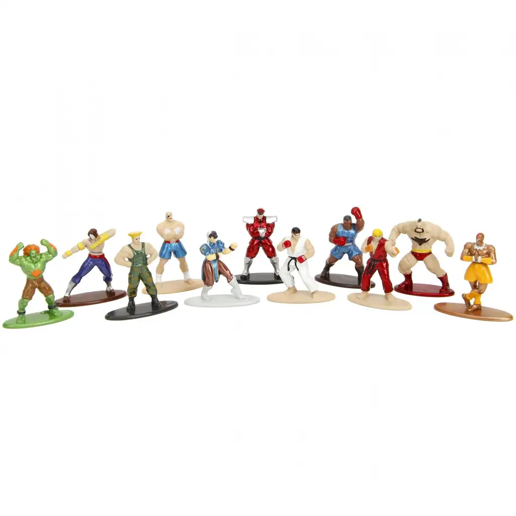 Street Fighter Überraschungs-Nano-Metallfiguren 1 Stk - Simba Toys kép 2