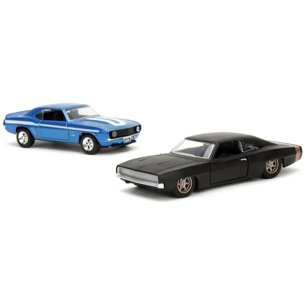 Fast & Furious: 1969 Chevrolet Camaro und 1968 Dodge Charger Widebody 2er-Pack 1/32 Maßstab - Jada Toys kép 5