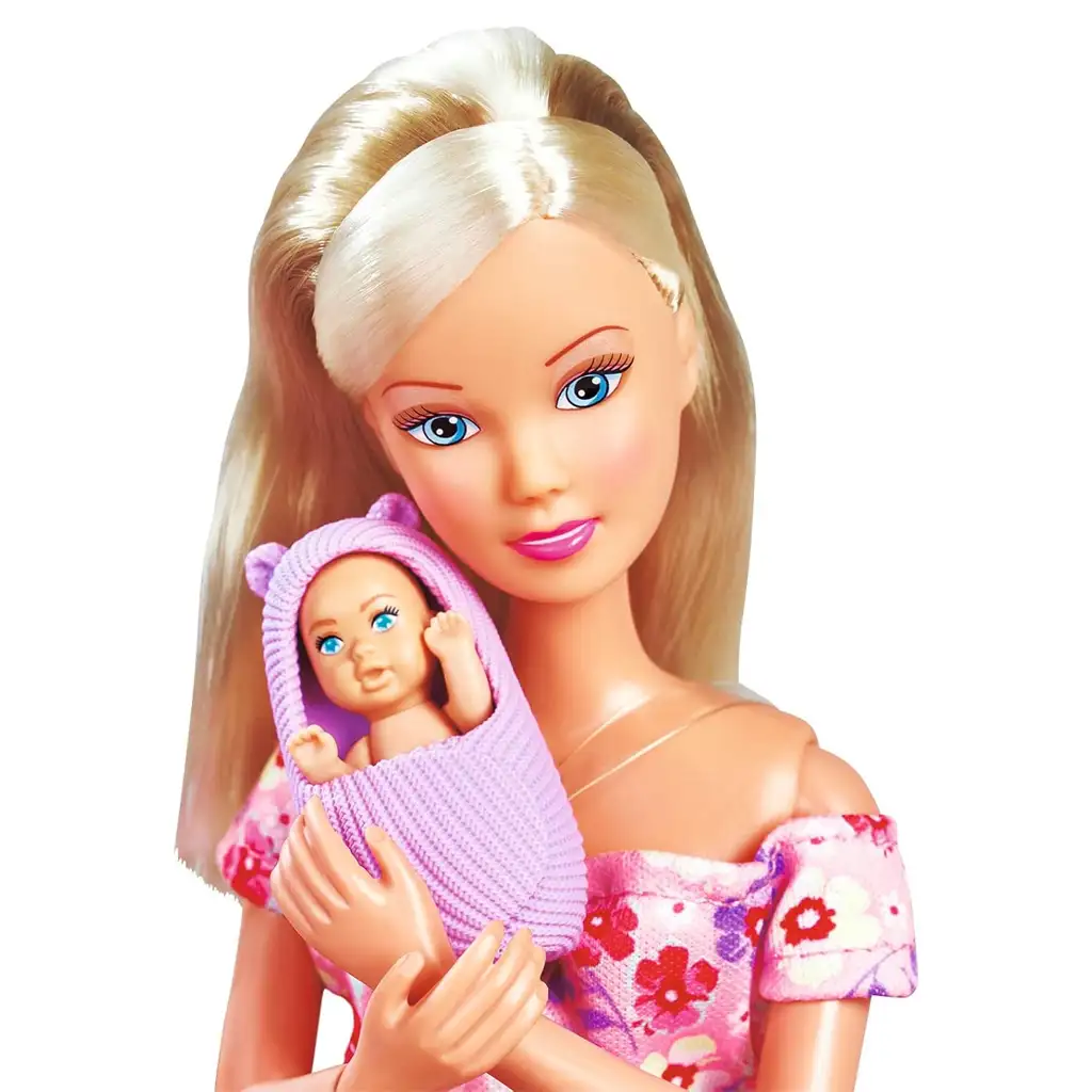Steffi Love: Steffi schwangere Puppe mit Wiege und Zubehör - Simba Toys kép 3