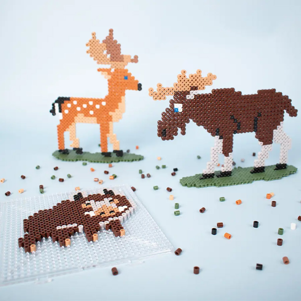 PlayBox: 5 mm MIDI Bügelperlen 2400er-Set - Waldtiere kép 2