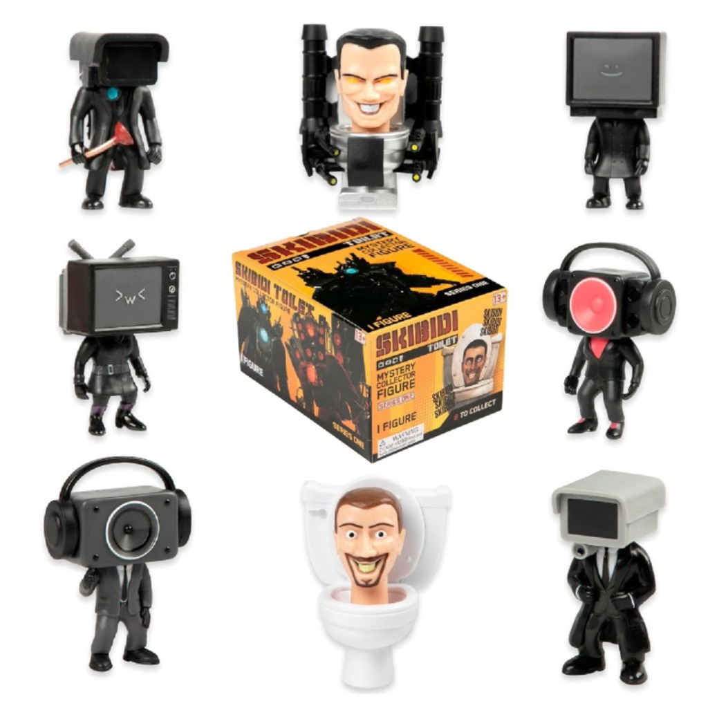 Skibidi Toilet WC Überraschungsfiguren-Set 1 Stück kép 2