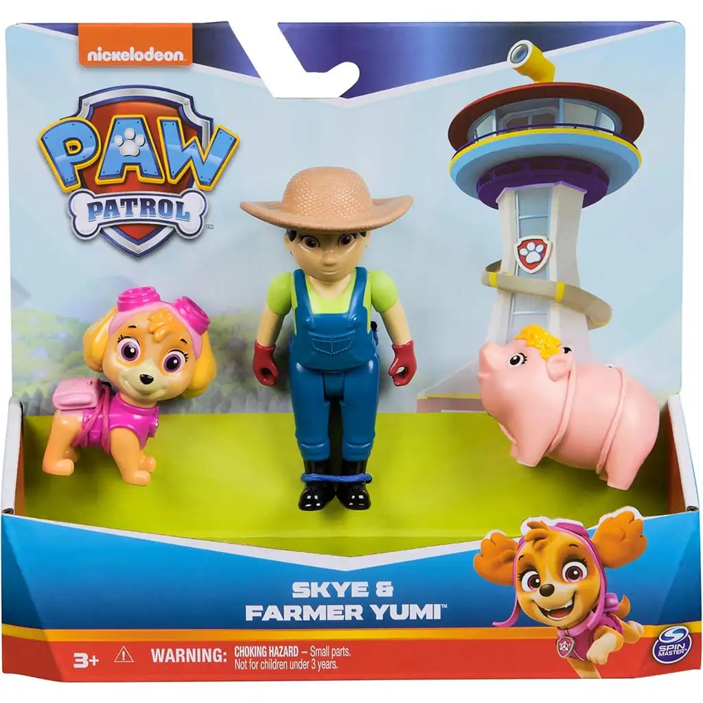 Paw Patrol: Skye Welpe und Farmer Yumi Set - Spin Master
